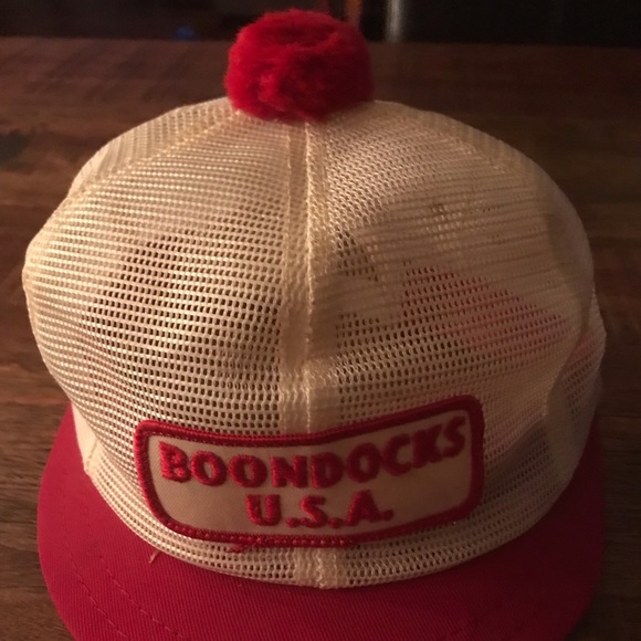 Vintage Trucker Pom Hat Boondocks All Mesh - Picture 1 of 6